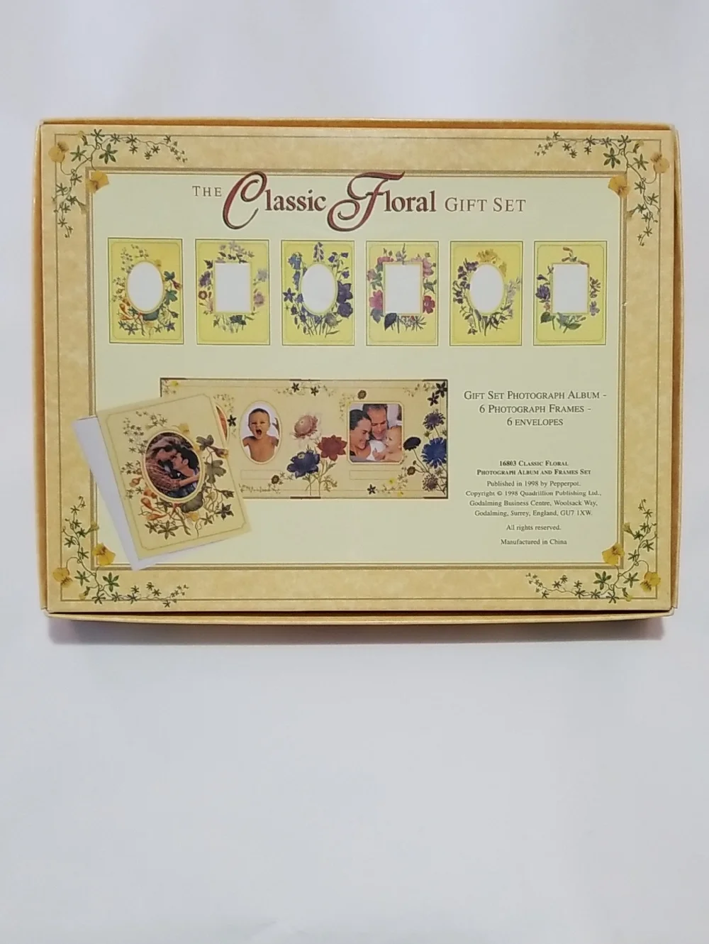 Vintage Classic Floral Photograph Album And Frame Set - Picture 2 of 13
